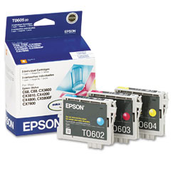 Epson Stylus C68/88 Inkjet Combo Pack (C/M/Y) (T060520)