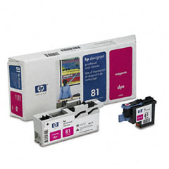 HP NO. 81 Magenta Printhead With Cleaner (C4952A)