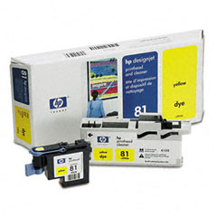 HP NO. 81 Yellow Printhead With Cleaner (C4953A)