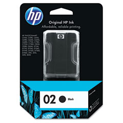 HP NO. 02 Black Inkjet With Vivera Ink (660 Page Yield) (C8721WN)