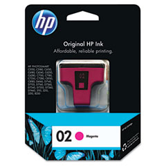 HP NO. 02 Magenta Inkjet With Vivera Ink (370 Page Yield) (C8772WN)