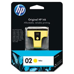 HP NO. 02 Yellow Inkjet With Vivera Ink (500 Page Yield) (C8773WN)
