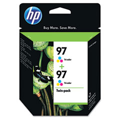 HP NO. 97 Tri-Color Inkjet (2/PK-450 Page Yield) (C9349FN)