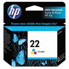 HP NO. 22 Tri-Color Photo Inkjet (165 Page Yield) (C9352AN)