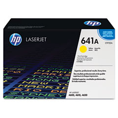 HP Color LaserJet 4600/4650 Yellow Toner Cartridge (8000 Page Yield) (NO. 641A) (C9722A)