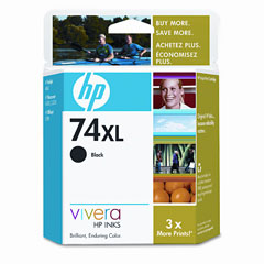 HP NO. 74XL Black Inkjet (750 Page Yield) (CB336WN)
