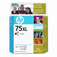 HP NO. 75XL Tri-Color Inkjet (520 Page Yield) (CB338WN)