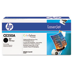 HP Color LaserJet CM3530/CP3525 Black ColorSphere Toner Cartridge (5000 Page Yield) (NO. 504A) (CE250A)