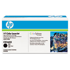 HP Color LaserJet Enterprise CP-4525 Black Toner Cartridge (17000 Page Yield) (NO. 649X) (CE260X)