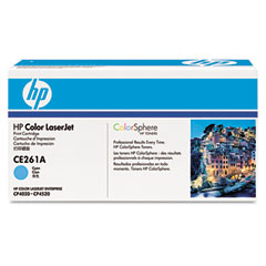 HP Color LaserJet Enterprise CP-4025/4520/4525 Cyan Toner Cartridge (11000 Page Yield) (NO. 648A) (CE261A)
