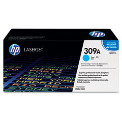 HP Color LaserJet 3500/3550 Cyan Toner Cartridge (4000 Page Yield) (NO. 309A) (Q2671A)
