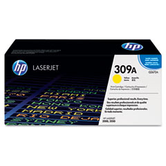 HP Color LaserJet 3500/3550 Yellow Toner Cartridge (4000 Page Yield) (NO. 309A) (Q2672A)