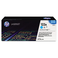 HP Color LaserJet 2550/2840 Cyan Toner Cartridge (2000 Page Yield) (NO. 123A) (Q3971A)