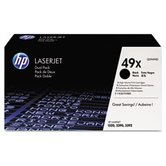 HP LaserJet 1320 Toner Cartridge (2/PK-6000 Page Yield) (NO.49X) (Q5949XD)
