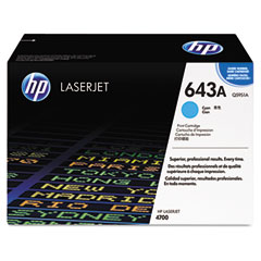 HP Color LaserJet 4700 Cyan GSA Toner Cartridge (10000 Page Yield) (NO. 643A) (Q5951AG)