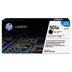 HP Color LaserJet 3600/3800 Black Toner Cartridge (6000 Page Yield) (NO. 501A) (Q6470A)