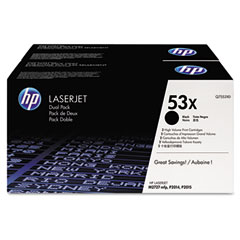 HP LaserJet P2015 Toner Cartridge (2/PK-7500 Page Yield) (NO. 53X) (Q7553XD)