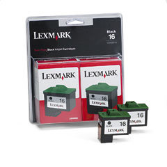 Lexmark NO. 16 HI-Resolution Black Inkjet (2/PK-410 Page Yield) (10N0138)