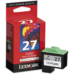 Lexmark NO. 27 Color Inkjet (140 Page Yield) (10N0227)