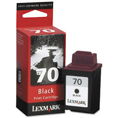 Lexmark NO. 70 High Resolution Waterproof Black Inkjet (600 Page Yield) (12A1970)