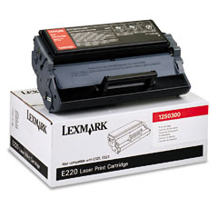 Lexmark E220 Toner Cartridge (2500 Page Yield) (12S0300)