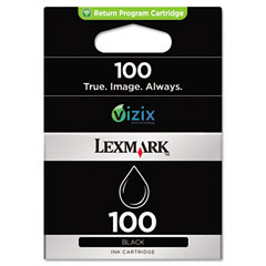 Lexmark NO. 100 Standard Yield Return Program Black Inkjet (170 Page Yield) (14N0820)