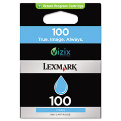 Lexmark NO. 100 Cyan Standard Return Program Inkjet (200 Page Yield) (14N0900)