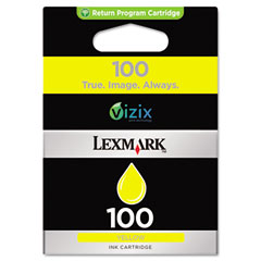 Lexmark NO. 100XLA Yellow High Yield Inkjet (600 Page Yield) (14N1095)