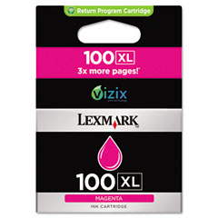 Lexmark NO. 100XL Magenta Return Program High Yield Inkjet (600 Page Yield) (14N1070)