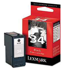 Lexmark NO. 34 Black High Yield Inkjet (475 Page Yield) (18C0034)