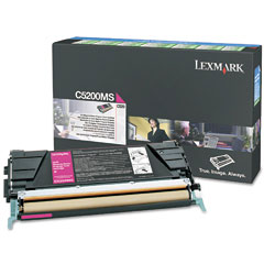 Lexmark C520/530 Magenta Toner Cartridge (1500 Page Yield) (C5200MS)