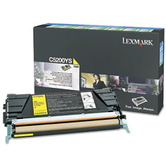 Lexmark C520/530 Yellow Toner Cartridge (1500 Page Yield) (C5202YS)