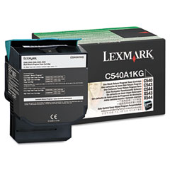 Lexmark C540/543/544/X544/546/548 Black Return Program Toner Cartridge (1000 Page Yield) (C540A1KG)
