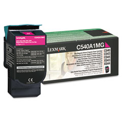 Lexmark C540/543/544/X544/546/548 Magenta Return Program Toner Cartridge (1000 Page Yield) (C540A1MG)