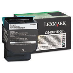 Lexmark C540/543/544/X544/546/548 Black Return Program High Yield Toner Cartridge (2500 Page Yield) (C540H1KG)