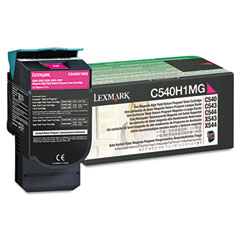 Lexmark C540/543/544/X544/546/548 Magenta Return Program High Yield Toner Cartridge (2000 Page Yield) (C540H1MG)