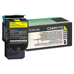 Lexmark C540/543/544/X544/546/548 Yellow Return Program High Yield Toner Cartridge (2000 Page Yield) (C540H1YG)
