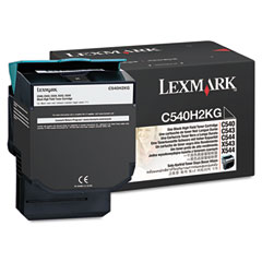 Lexmark C540/543/544/X544/546/548 Black High Yield Toner Cartridge (2500 Page Yield) (C540H2KG)