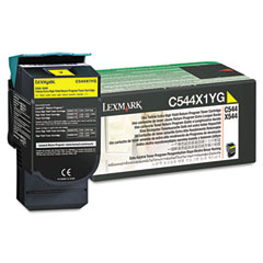 Lexmark C544/546/X544/546/548 Yellow Return Program Extra High Yield Toner Cartridge (4000 Page Yield) (C544X1YG)