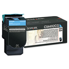 Lexmark C544/546/X544/546/548 Cyan Extra High Yield Toner Cartridge (4000 Page Yield) (C544X2CG)
