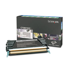 Lexmark C736/X736/X738 Black High Yield Toner Cartridge (12000 Page Yield) (C736H2KG)