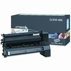 Lexmark C770/C772/X772 Cyan Toner Cartridge (6000 Page Yield) (C7702CS)