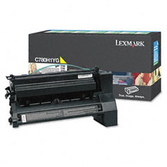 Lexmark C780/C782/X782 Yellow High Yield Toner Cartridge (10000 Page Yield) (C780H2YG)