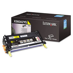 Lexmark X560N/X560DN Yellow Toner Cartridge (4000 Page Yield) (X560A2YG)