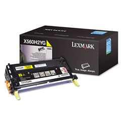 Lexmark X560N/X560DN Yellow High Yield Toner Cartridge (10000 Page Yield) (X560H2YG)