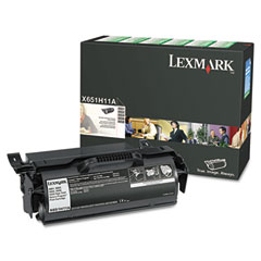 Lexmark X651/X652/X654/X656/X658 GSA Return Program High Yield Toner Cartridge (25000 Page Yield) (X651H41G)