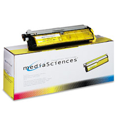 Media Sciences MDA23Y Yellow Toner Cartridge (4500 Page Yield) - Equivalent to QMS 1710517-006