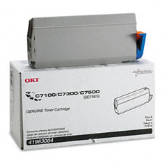 Okidata C7100/7550 Black Toner Cartridge (10000 Page Yield) (TYPE C4) (41963004)
