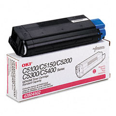Okidata C5100/5510 Magenta Toner Cartridge (3000 Page Yield) (TYPE C6) (42804502)