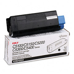 Okidata C5100/5510 Black Toner Cartridge (3000 Page Yield) (TYPE C6) (42804504)